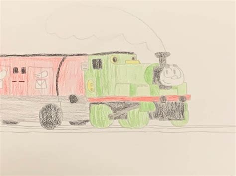 Percy the green engine by spongerav on DeviantArt