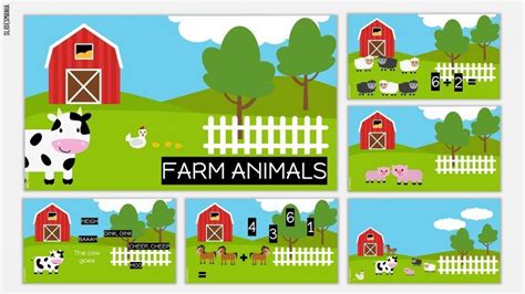 Free Farm Animals Shapes for Google Slides or PowerPoint - SlidesMania