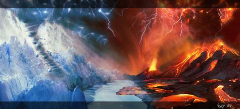 Fire Vs Ice by jaymahjad on DeviantArt