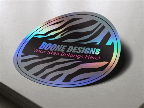 Custom Holographic Stickers / Labels, Personalized Holographic Sticker, Waterproof Rainbow ...