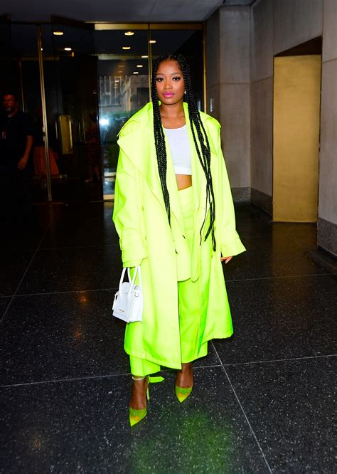 Keke Palmer Was Absolutely Glowing in This Neon Green Outfit | Teen Vogue