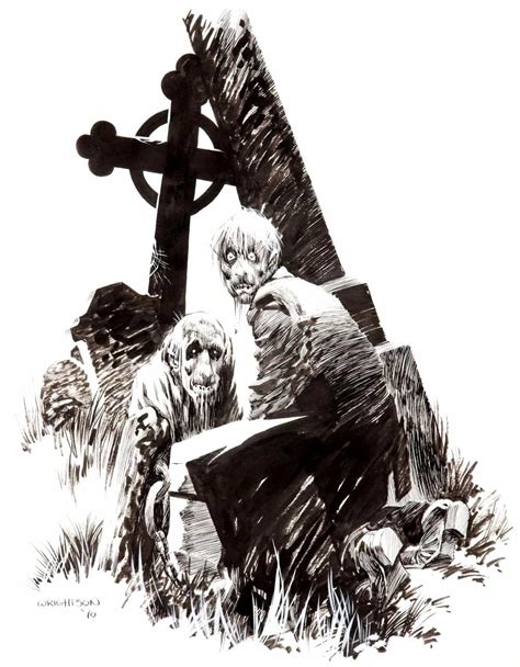 bern0000 | Bernie wrightson, Art, Zombie drawings