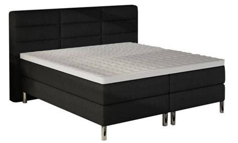 Sommier tapissier lit boxspring fixe 160 x 200 cm sommier et matelas à ...