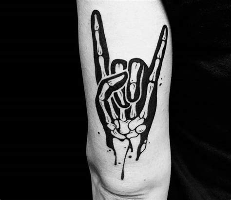 Heavy Metal Sign Horns tattoo by Roy Tsour | Photo 23989