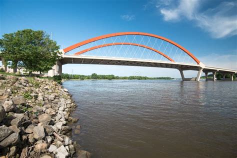 Hastings Bridge Over the Mississippi River Stock Photo - Image of steel, road: 95196086