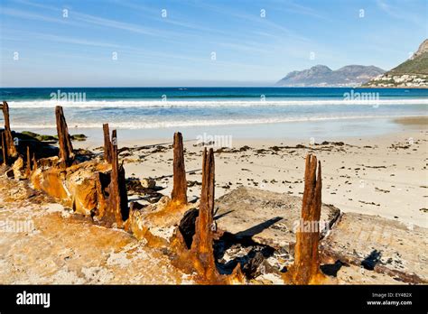 False Bay beach near Kalk Bay Cape Town South Africa, with Simonstown ...