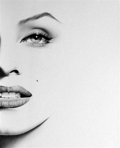 Marilyn Monroe Minimalism Pencil Drawing Fine Art Portrait - Etsy UK