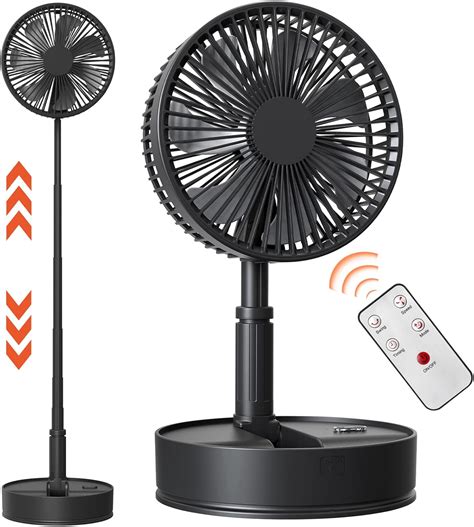 zoolb 7200mAh Battery Operated Fan, Portable Foldaway Fan, Oscillating ...