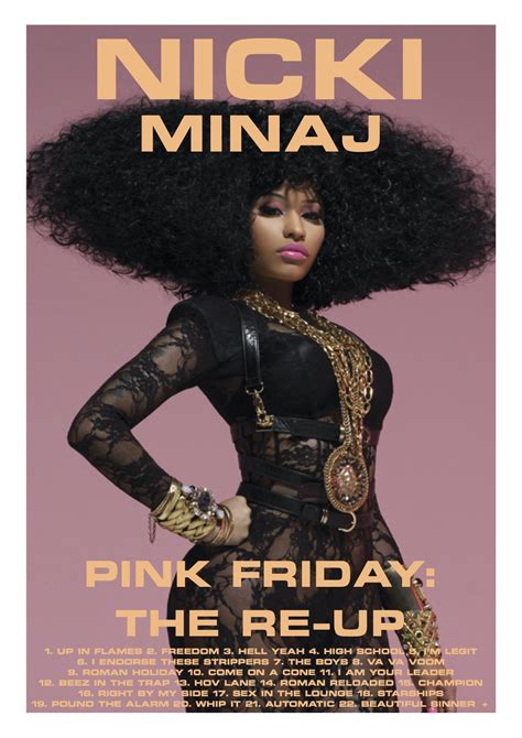 Pink Friday: The Re-Up - Nicki Minaj // Album Poster | Music poster ...