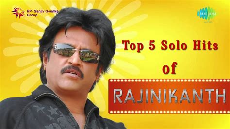 Top 5 Solo hits of Rajinikanth | Super star songs | Audio Jukebox | Tamil | HD Songs - YouTube