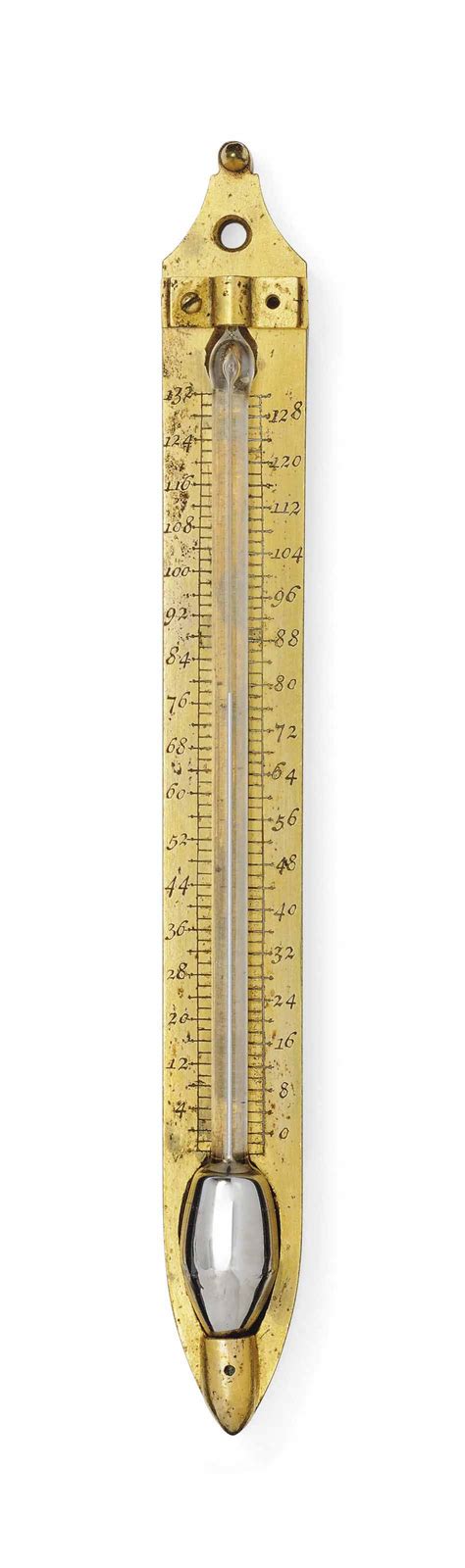 A SIGNED FAHRENHEIT THERMOMETER SCALE , DANIEL GABRIEL FAHRENHEIT (1686-1736) | Christie's