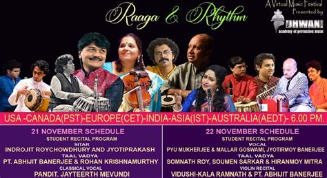 Raaga & Rhythm - A virtual Indian Classical Music Concert (ONLINE)