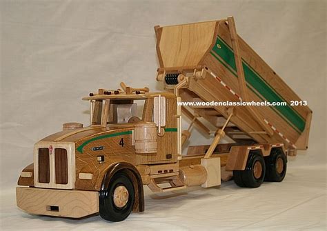 Wooden model Roll-Off garbage truck & dumpster # 814 truck has all moveable parts, and a ...