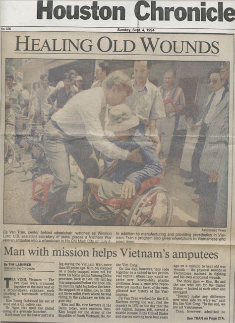 Houston Chronicle: September 1994 Edition: Healing Old Wounds