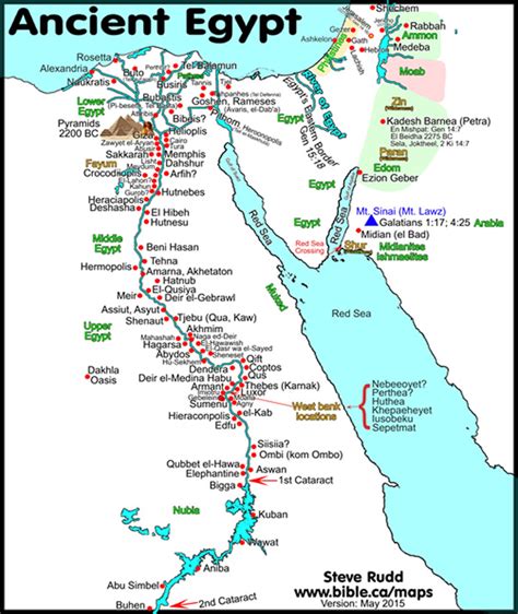 Bible Map | Ancient Egypt | surrounding nations