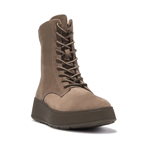 FitFlop Women's F Mode Nubuck Leather Platform Ankle Boots (Minky Grey) $90 + Free Shipping