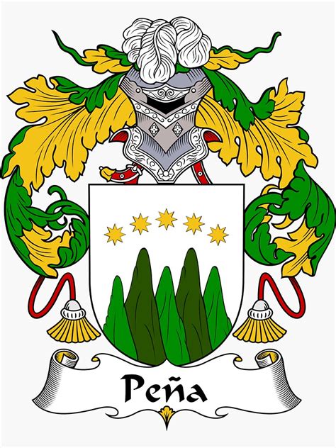 "Pena Coat of Arms/Family Crest" Sticker for Sale by carpediem6655 | Redbubble