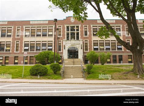 Exterior of High School USA Stock Photo - Alamy