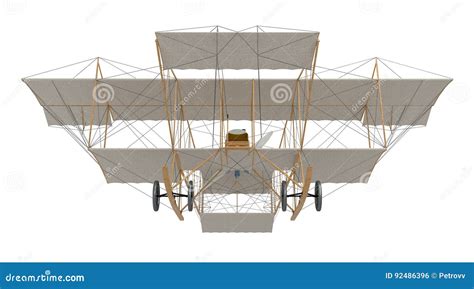 Inventor first airplane stock illustration. Illustration of invention - 92486396