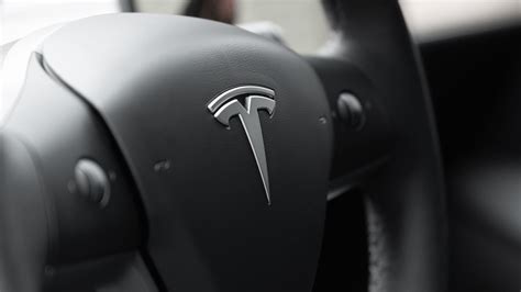 Logo emblems in black for the Tesla Model Y