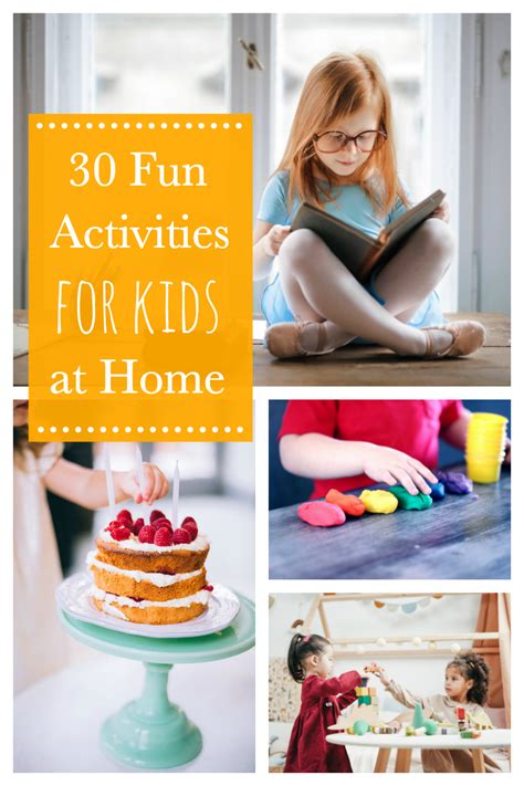 30 Fun Activities to do with Kids At Home - Crazy Little Projects