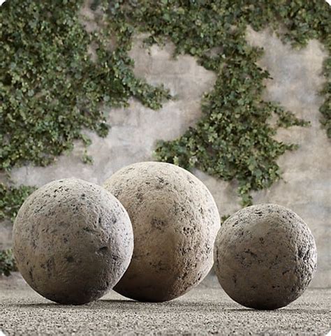 Classic Concrete Garden Spheres