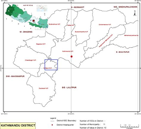 Location map of Kirtipur Municipality of Kathmandu district (Nepal) | Download Scientific Diagram