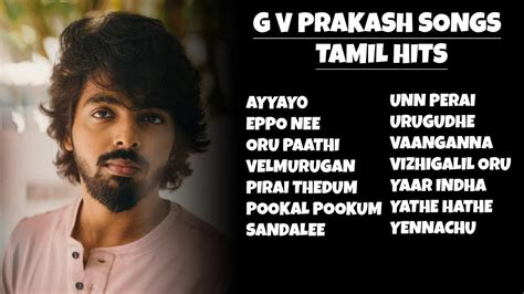 GV Prakash Songs Tamil Hits | Tamil Songs | Tamil Love Songs | Tamil Melodies | Tamil Melody ...