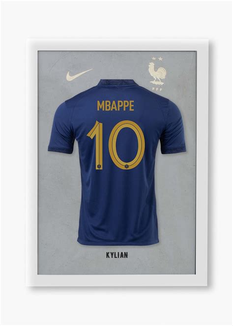 Kylian Mbappe France Jersey, Photorealistic Thermal Printing, Football ...