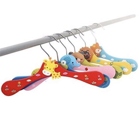 Animal Wooden Kids Hangers- Set of 10 | Apoorva Jalan