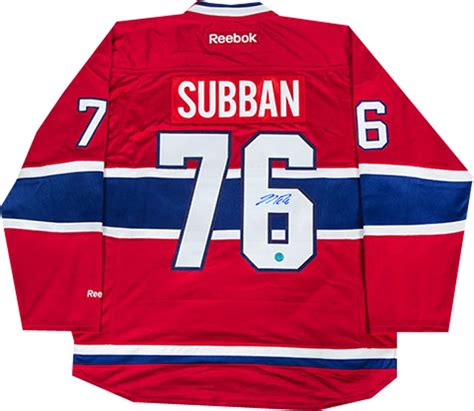 PK Subban Autographed Red Montreal Canadiens Jersey