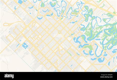 Printable street map of Resistencia, Argentina. Map template for ...