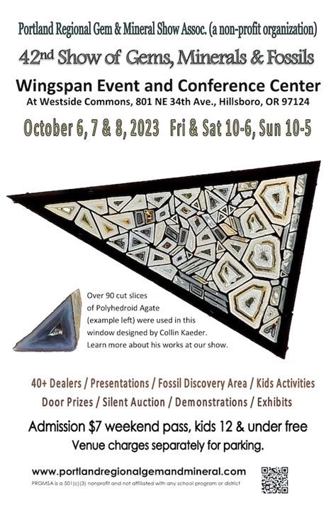 2023 Portland Regional Gem & Mineral Show in Hillsboro | Featuring 40+ Exhibits, Door Prizes ...