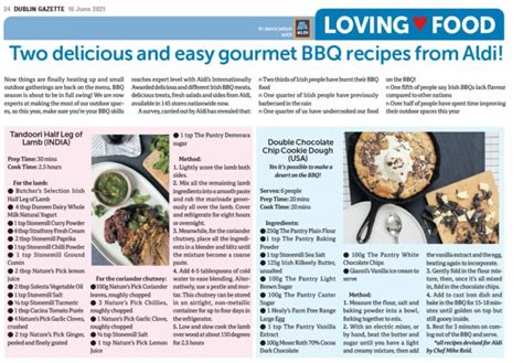 Two delicious and easy gourmet BBQ recipes from Aldi!