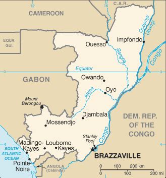 Brazzaville Map ~ World Of Map