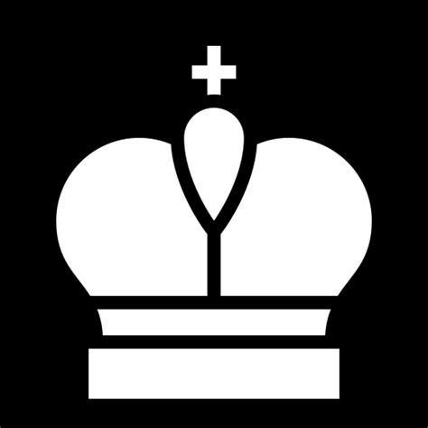 Chess king icon, SVG and PNG | Game-icons.net