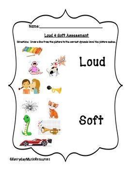 Loud Soft Sounds Worksheets Kindergarten - Worksheet Math