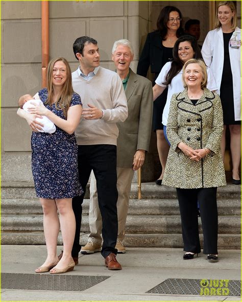 Chelsea Clinton & Family Leave Hospital with Baby Aidan!: Photo 3687457 ...