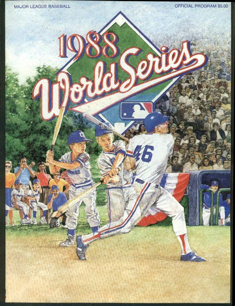 1988 World Series Official Program Red Sox Angels Mets Dodgers