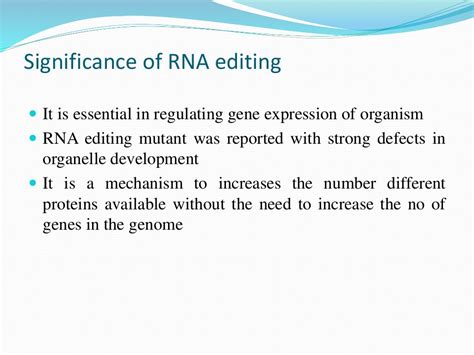 RNA editing