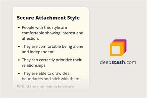 Secure Attachment Style - Deepstash