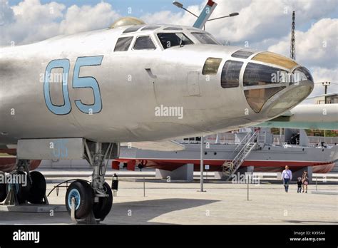 A Tupolev Tu-16 long range bomber on display in the ''Battle Glory Of The Urals'' museum, north ...