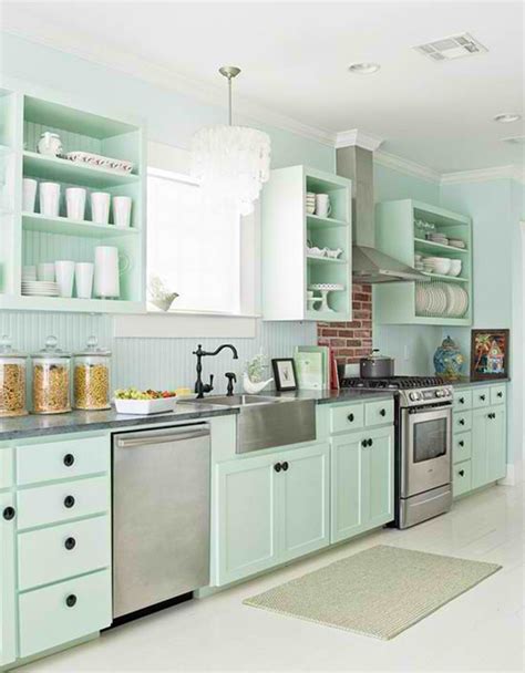 15 Pastel Green Kitchens for A Lighter Look | Home Design Lover