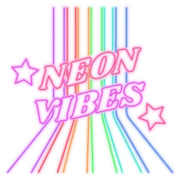 Neon Vibes Light Colors Vector, Neon, Night, Light PNG and Vector with Transparent Background ...