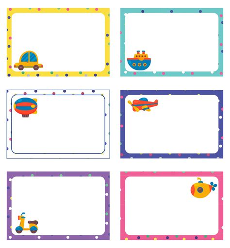 Name Tag Borders - 15 Free PDF Printables | Printablee