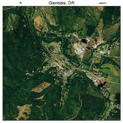 Aerial Photography Map of Glendale, OR Oregon