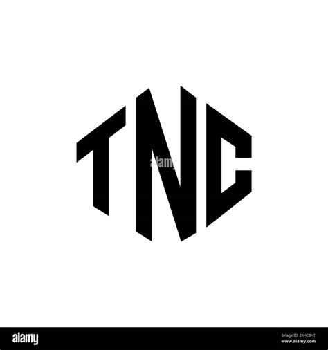 TNC letter logo design with polygon shape. TNC polygon and cube shape ...