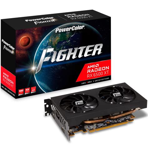 Buy PowerColor Radeon RX 6500 XT Fighter 4GB RDNA 2 [AXRX-6500XT-4GBD6-DH/OC] | PC Case Gear ...