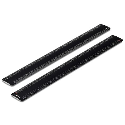 300mm Rulex architects flat oval scale ruler, black - no.3 architects scales