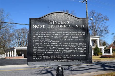 Winder's Most Historical Site Monument | Historical sites, Monument ...